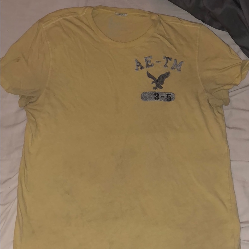 American Eagle Men’s Yellow T-Shirt XL